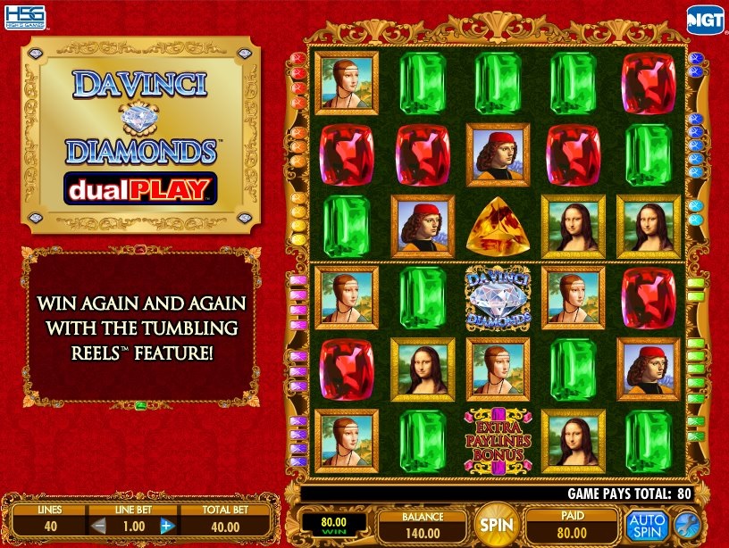 Da Vinci Diamonds Dual Play Online Slot Game