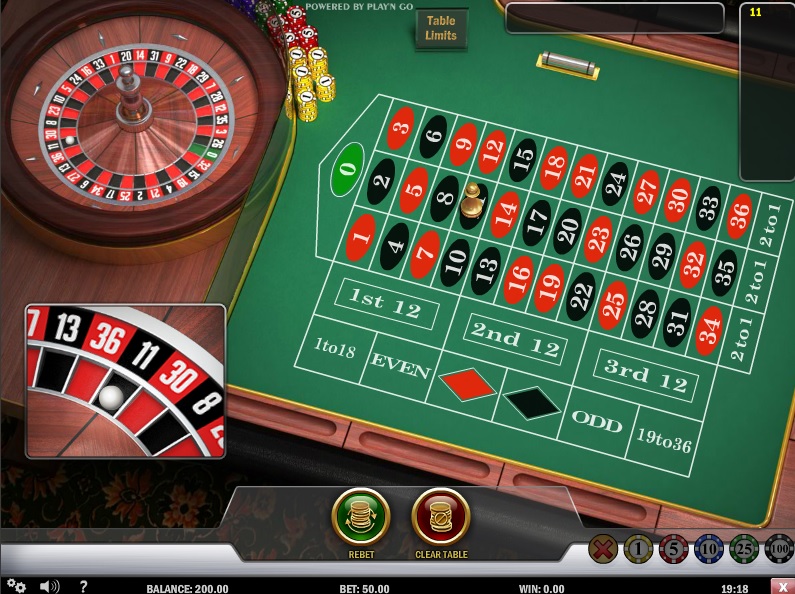 Free Online European Roulette from Play'n go
