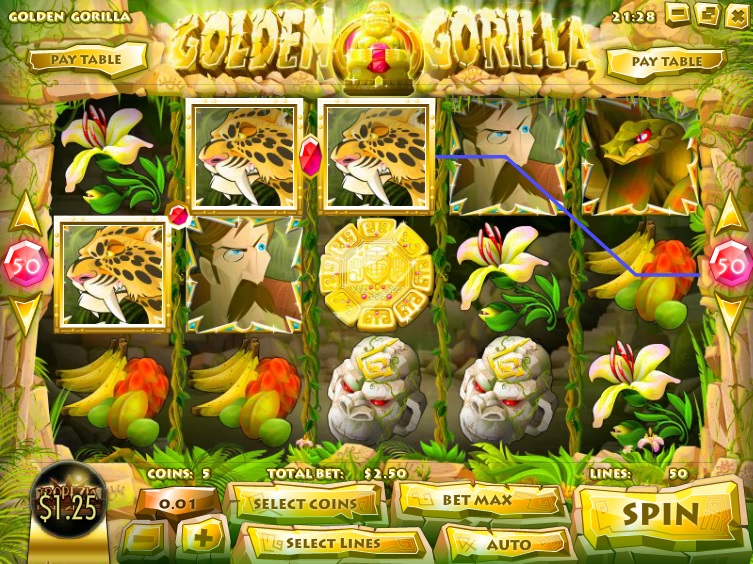 Golden Gorilla Free Slot Machine Game