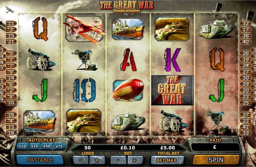Great War Free Slot Machine Game