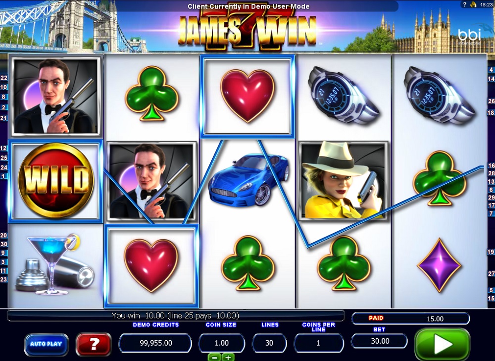 James Win Free Slot Machine Game