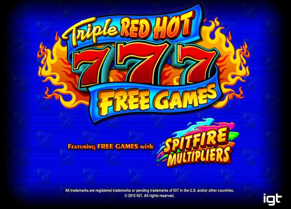 Triple Red Hot 7s Free Slot Machine Game