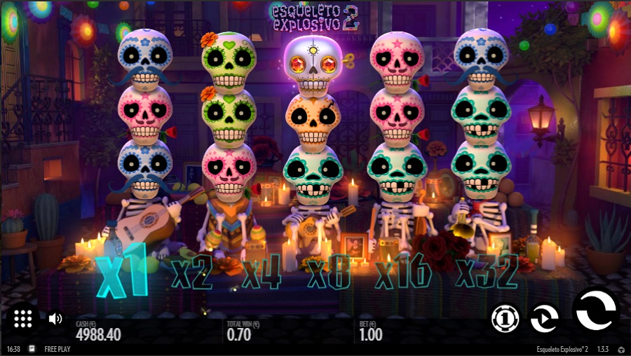 Esqueleto Explosivo 2 slot is taking death to the next level
