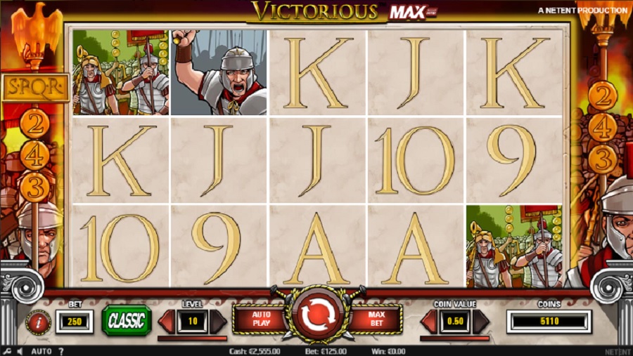 Victorious MAX slot game is not bringing too much innovation